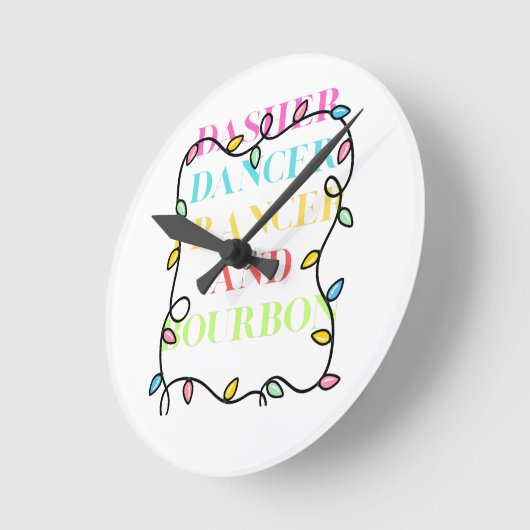 Dasher Dancer Prancer and Bourbon Ronde Klok (Hoek)