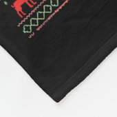 Dasher Dancer Prancer And Bourbon Whiskey Funny Ch Fleece Deken (Hoek)