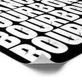 Dasher Dancer Prancer And Bourbon Whiskey Funny Ch Poster (Hoek)