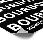 Dasher Dancer Prancer And Bourbon Whiskey Funny Ch Poster (Hoek)