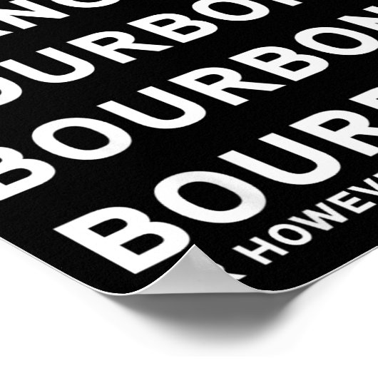 Dasher Dancer Prancer And Bourbon Whiskey Funny Ch Poster (Hoek)