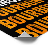 Dasher Dancer Prancer Bourbon Christmas Funny Holi Poster (Hoek)