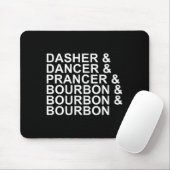 Dasher Dancer Prancer & Bourbon Kerst Holi Muismat (Met muis)