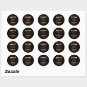 Dasher Dancer Prancer Bourbon Kerst Misplaatste Ho Ronde Sticker (Vel)