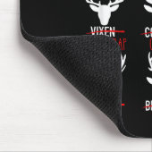 Dasher Dancer Prancer & Bourbon Kerstmis Muismat (Hoek)