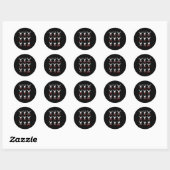 Dasher Dancer Prancer & Bourbon Kerstmis Ronde Sticker (Vel)