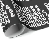 Dasher Dancer Prancer & Bourbon Kerstvakantie Cadeaupapier (Rol Hoek)