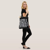 Dasher Dancer Prancer & Bourbon Kerstvakantie Tote Bag (Op model)