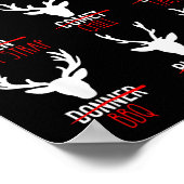 Dasher Dancer Prancer & Bourbon Kerstviering Poster (Hoek)