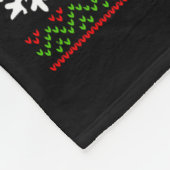 Dasher Dancer Prancer Bourbon Ugly Christmas Santa Fleece Deken (Hoek)