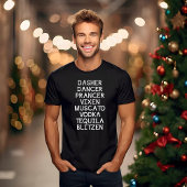 Dasher Dancer Prancer Kerst T-shirt