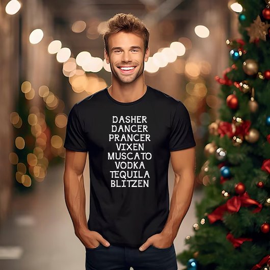 Dasher Dancer Prancer Kerst T-shirt