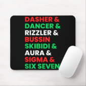 Dasher Dancer Prancer & Rizzler 67 Grappige Kinder Muismat (Met muis)