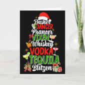 Dasher Dancer Prancer Vixen Moscato Vodka Tequila  Kaart (Voorkant)