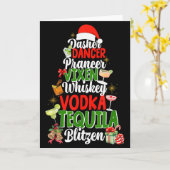 Dasher Dancer Prancer Vixen Moscato Vodka Tequila  Kaart (Gele Bloem)