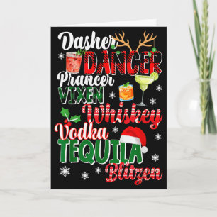 Dasher Dancer Prancer Vixen Moscato Vodka Tequila  Kaart