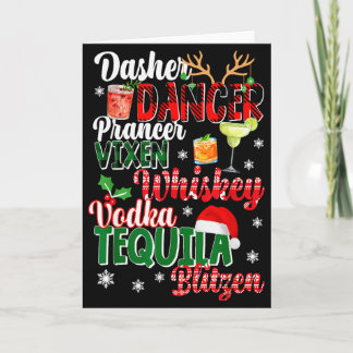 Dasher Dancer Prancer Vixen Moscato Vodka Tequila  Kaart