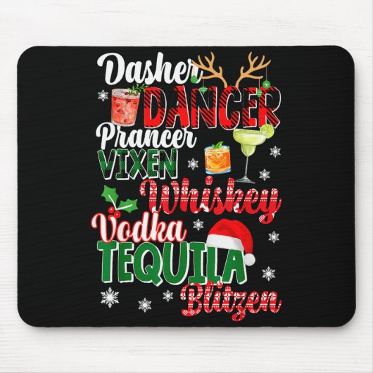 Dasher Dancer Prancer Vixen Moscato Vodka Tequila Muismat (Voorkant)