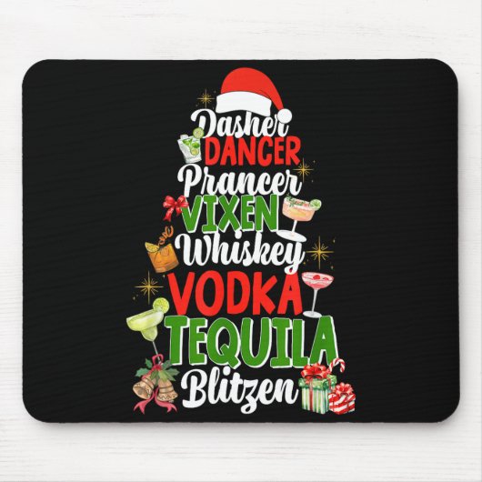 Dasher Dancer Prancer Vixen Moscato Vodka Tequila Muismat (Voorkant)