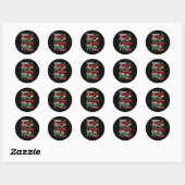 Dasher Dancer Prancer Vixen Moscato Vodka Tequila  Ronde Sticker (Vel)