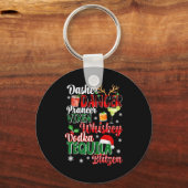 Dasher Dancer Prancer Vixen Moscato Vodka Tequila Sleutelhanger (Voorkant)