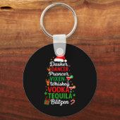 Dasher Dancer Prancer Vixen Moscato Vodka Tequila Sleutelhanger (Voorkant)