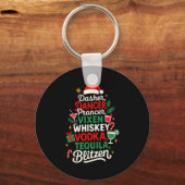 Dasher Dancer Prancer Vixen Moscato Vodka Tequila  Sleutelhanger (Voorkant)