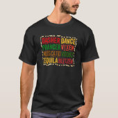 Dasher Dancer Prancer Vixen Moscato Vodka Tequila  T-shirt (Voorkant)
