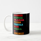 Dasher Dancer Prancer Vixen Tequila Rum Vodka Desi Koffiemok (Links)
