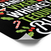 Dasher Dancer Prancer Vixen Whiskey Tequila Blitze Poster (Hoek)