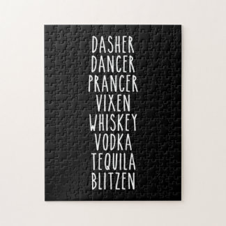 Dasher Dancer Prancer Vixen Whiskey Vodka Tequila Legpuzzel