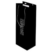 Dasher Dancer Prancer Vixen Whiskey Vodka Tequila Wijn Cadeautas (Voorkant Gekanteld)