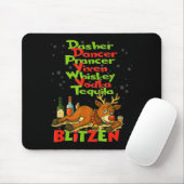 Dasher Dancer Whiskey Vodka Tequila Blitzen Christ Muismat (Met muis)