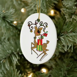 Dasher Keramisch Ornament