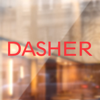 Dasher Levering Driver Car Window Decal