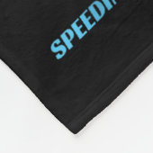 Dasher Reindeer Christmas Speeding Fun  Fleece Deken (Hoek)