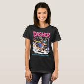 Dasher Reindeer Christmas Speeding Fun  T-shirt (Voorkant volledig)
