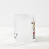 Dasher Reindeer kerstT-shirts en cadeautjes Matglas Koffiemok (Center)