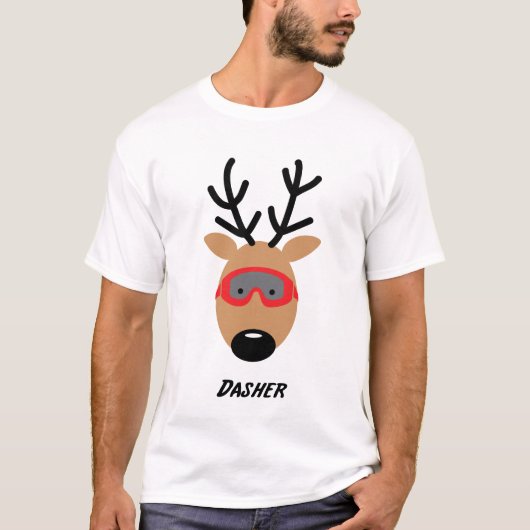 Dasher Reindeer T-shirt (Voorkant)