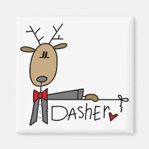 Dasher Reindeer Tshirts en Gifts Magneet