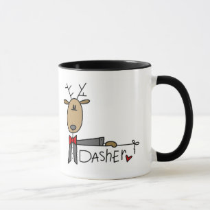 Dasher Reindeer Tshirts en Gifts Mok