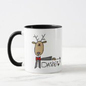 Dasher Reindeer Tshirts en Gifts Mok (Links)