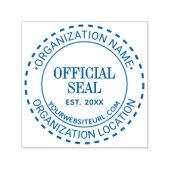 Dashes Generic Official Seal Name Loc URL Est Zelfinktende Stempel (Design)