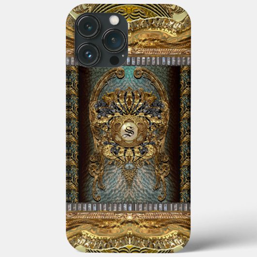 Dashford High Street Baroque Monogram Case-Mate iPhone Case (Achterkant)