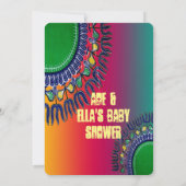 Dashiki UitnodigingsKaarten Kaart (Achterkant)