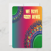 Dashiki UitnodigingsKaarten Kaart (Voorkant)