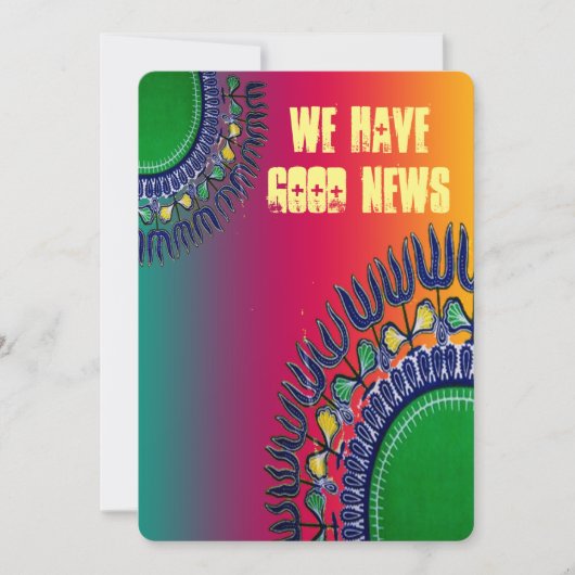 Dashiki UitnodigingsKaarten Kaart (Voorkant)