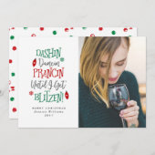 Dashin Dancin Prancin Funny kerstkaarten Feestdagenkaart (Voorkant / Achterkant)