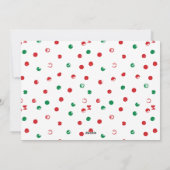 Dashin Dancin Prancin Funny kerstkaarten Feestdagenkaart (Achterkant)