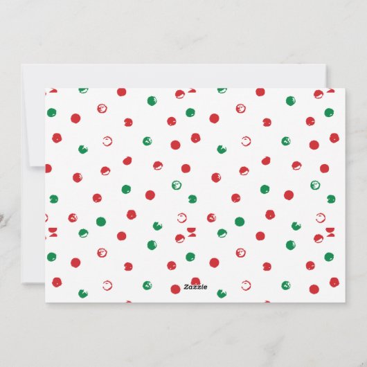 Dashin Dancin Prancin Funny kerstkaarten Feestdagenkaart (Achterkant)